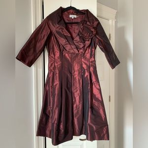 Teri Jon by Ricki Freeman dress size 12 in wine.